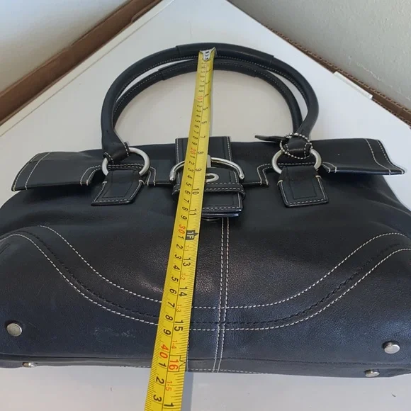 Coach purse handbag black 13"×10" with wallet - Picture 16 of 16